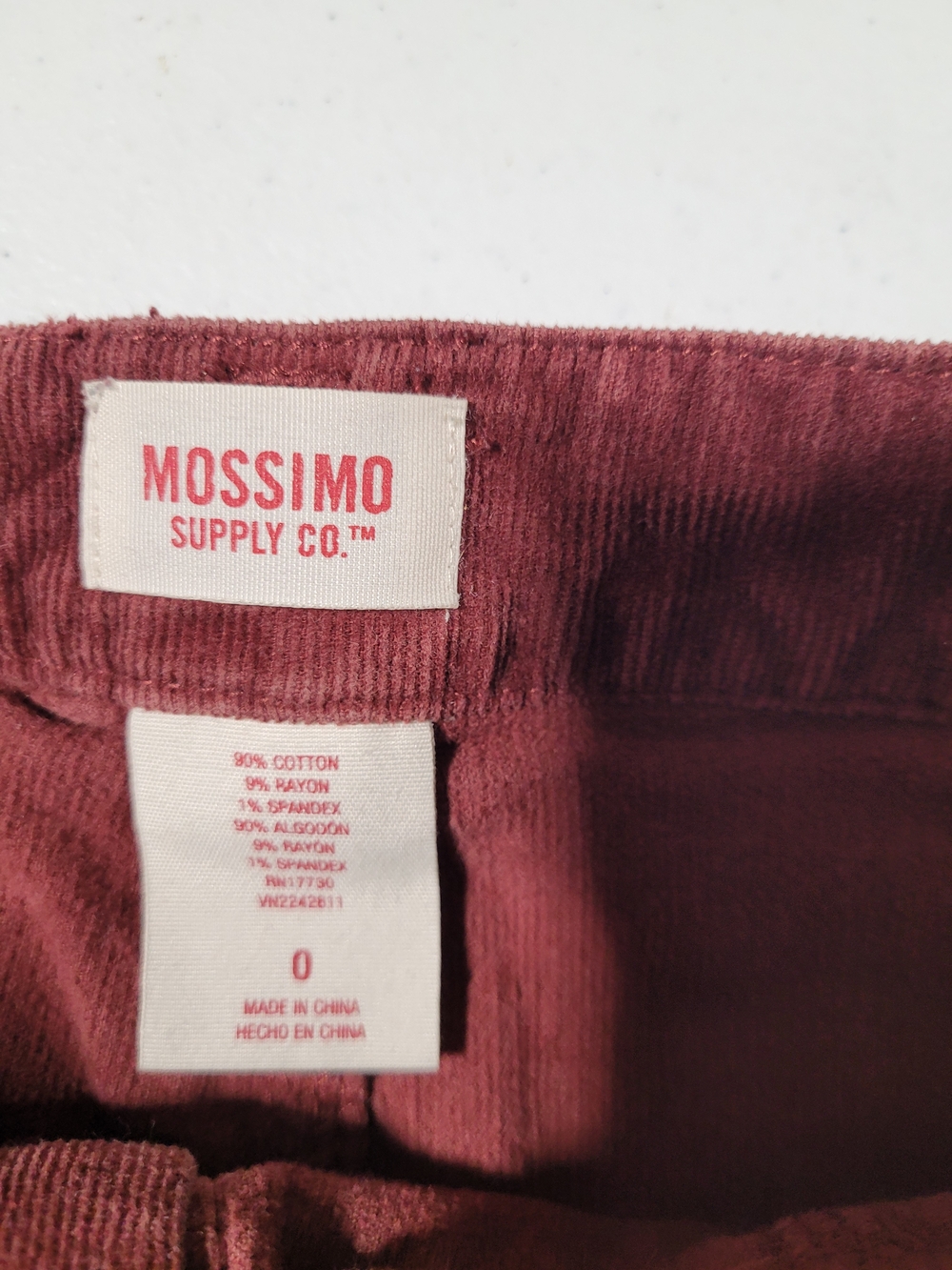Mossimo Supply Co. Button-Front Corduroy Mini Skirt - Rose - Picture 2 of 3